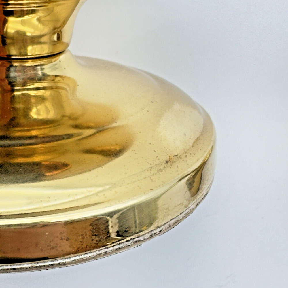 Vintage Copper Craft Brass Candlestick Holders Set Of 2 For 3-4" Pillar Candle - Picture 8 of 10